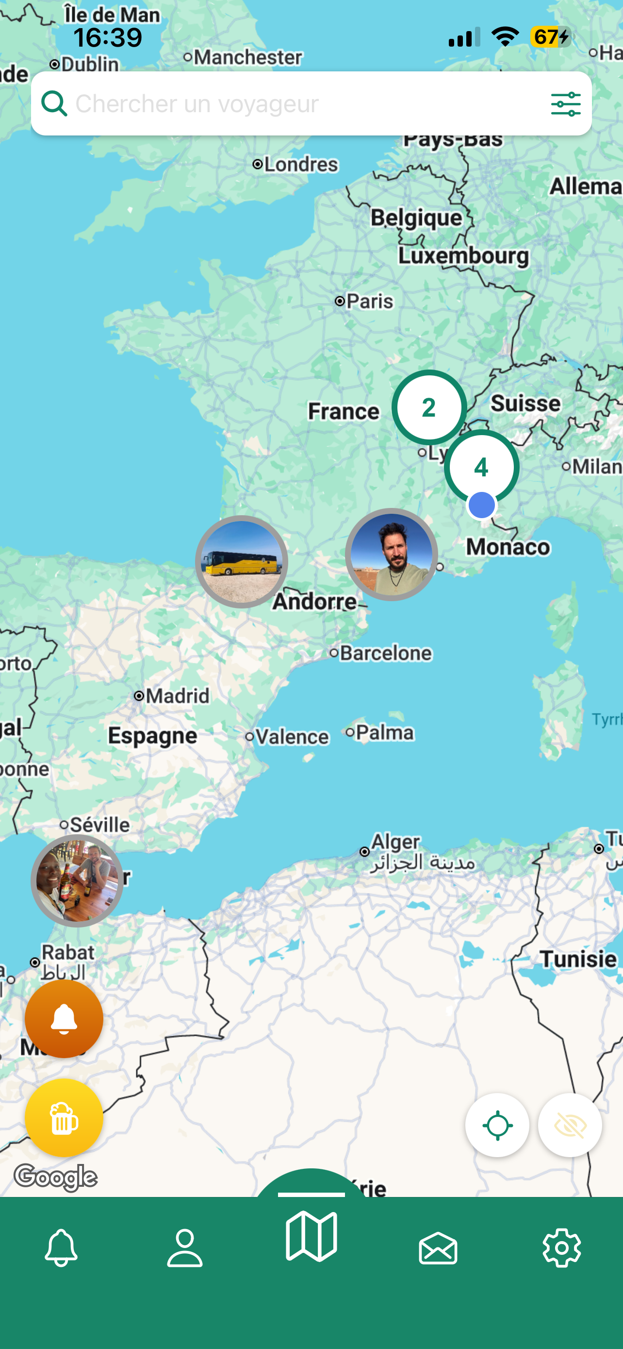 Aperçu de l'application COBA