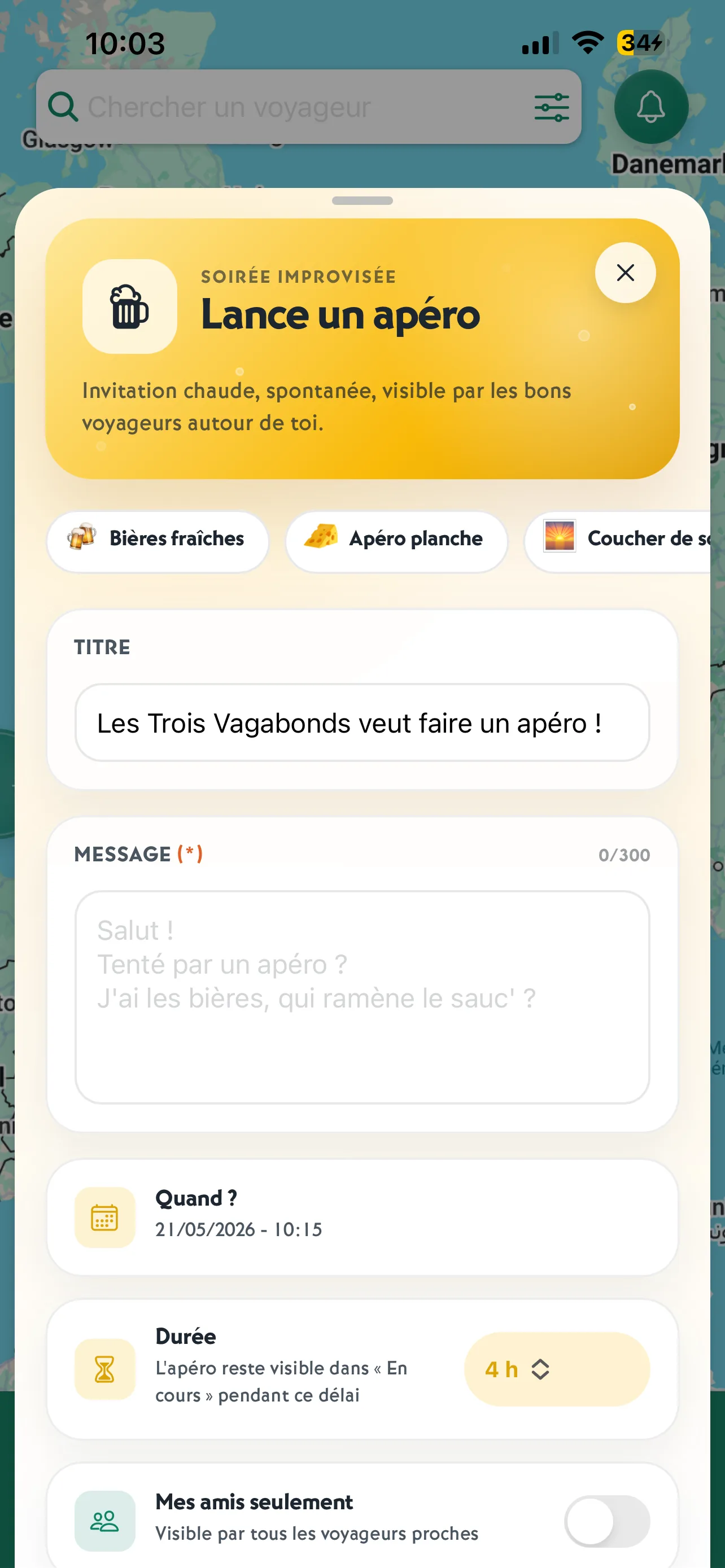 Soirée improvisée